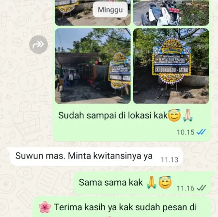 Pengiriman Papan Bunga Duka Cibodas